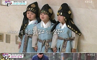 슈퍼맨이 돌아왔다 삼둥이 패션, 꽃도령 vs 깔깔이… “송일국 코디, 신의 한 수”