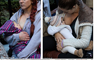 [포토] 길거리서 단체로 모유수유 시위하는 여성들, 왜?