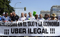 우버 택시 영업 정지 확산…스페인ㆍ브라질ㆍ태국ㆍ인도 적법성 놓고 분쟁