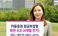 키움증권, 최소 연 2.80% 수익 보장 ELB 특판상품 판매