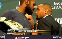 'UFC 182' 존존스 VS 다니엘 코미어, 미디어데이서 살벌한 눈싸움 &quot;또 난투극? 이젠 안돼&quot;