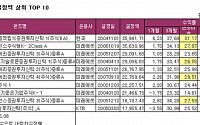 덩치 값도 못하는 '공룡펀드' 절반 넘는다