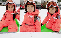 ‘슈퍼맨이 돌아왔다’ 삼둥이 스키장 나들이…‘송국열차’에 이어 ‘송국썰매’ 등장