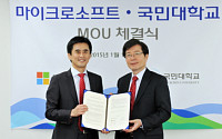 국민대-한국마이크로소프트 글로벌 창의인재 양성 MOU