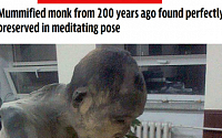 [포토] 가부좌 자세 그대로... 몽골서 200년 된 '승려 미라' 발견