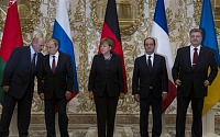 러시아 등 4개국 정상 민스크 협상 타결…우크라이나 15일부터 휴전