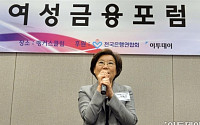 [포토] 여성금융포럼, 축사하는 이혜훈 전 새누리당 최고위원