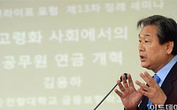 [포토]국회 퓨처라이프 포럼, '인사말하는 김무성 대표'