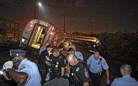 미국 필라델피아, 열차 탈선사고로 최소 5명 사망ㆍ부상자 50명