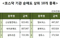 [코스닥 기관 순매도 상위 10개 종목]