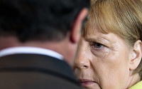 [포토] 심각한 표정의 독일 메르켈 총리