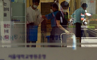 [포토] 메르스 확산 우려로 응급실 임시 폐쇄한 보라매병원 '소독중'