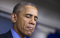 [포토] 오바마, 흑인교회 총기난사 사건 기자회견…'침통한 표정'