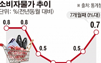 [간추린 뉴스] 물가상승률 또 0%대…경제 한계상황 왔나?