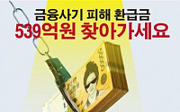 [데이터뉴스] 금융사기 피해자 21만5000명 539억 찾아준다