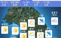 [일기예보] 내일 날씨, 일부지역 비 '우산 준비하세요'