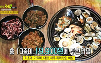 ‘생생정보’ 19900원 무한리필 조개구이 ‘대박’…프라이팬 3총사, 버터구이 오징어ㆍ돼지갈비ㆍ제육볶음까지?