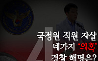 [카드뉴스 팡팡] 국정원 직원 자살 네가지 '의혹'...경찰 해명은
