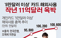 ［데이터 뉴스］고액카드 해외지출액 4년새 80% ‘쑥’