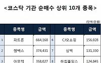 [코스닥 기관 순매수 상위 10개 종목]