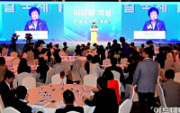 [한중일 콘퍼런스] 환영사하는 김정숙 세계여성단체협의회장