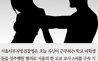 [짤막카드] 엉덩이 만지고 볼 비비고… 여학생 6명 성추행한 고교 교사 구속