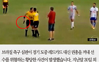 [카드뉴스] 축구 경기 중 열받은 심판, 레드카드 대신 '권총' 꺼내 선수 위협