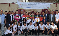 대우인터내셔널, 우즈베키스탄 어린이들에게 도서관 선물
