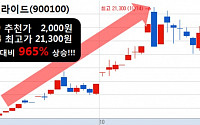 뉴프라이드 2,000원에 추천 한달 만에 21,300원까지 10배상승