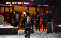 미국 시카고 존행콕센터 화재…테러 공포에 소동 빚어져
