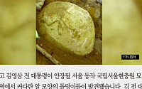 [카드뉴스] YS 묘역서 '봉황 알' 모양의 돌덩이 7개 나와… &quot;길한 징조&quot;