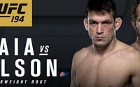 'UFC 194'  마이아 VS 넬슨, 마이아 3-0 판정승