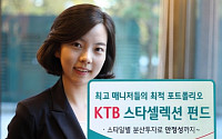 하나대투證, KTB 스타셀렉션 주식형 펀드 판매