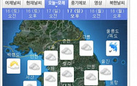 [일기예보] 흐린 내일 비오는 곳은 어디일까?…서울·경기·강원 산발적 눈도