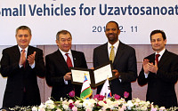 GM대우, 우즈베키스탄과 소형차 생산 MOU 체결