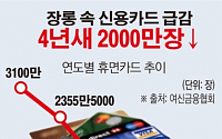 [데이터뉴스]장롱 속 신용카드 '뚝뚝'…4년새 2000만장 이상 ↓