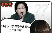 [4컷썰] 김을동 밉상 발언, '똑똑한 여자' 성보라가 열받았다