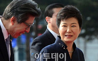 [포토] 국정연설 위해 국회 들어서는 박근혜 대통령