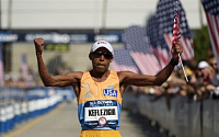 미국 눈물 닦아준 케플레지기, 美 최고령 올림픽 마라톤 출전
