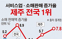 [데이터뉴스] '유커 효과' 제주, 서비스업·소매판매 증가율 전국 1위