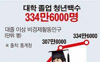 [데이터뉴스] 대졸 무직자 334만명…비경제활동인구 5명 중 1명