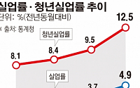 2월 청년실업률 12.5% ‘역대 최고치’...취업자 수도 20만명대로 떨어져(종합)