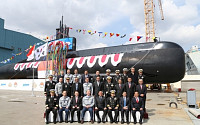 [포토] 대우조선해양, 국내 최초 해외 수출 잠수함 진수식 가져