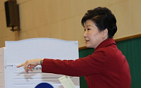 [4.13 총선] 박 대통령, 오전 청와대 인근 투표소서 한 표