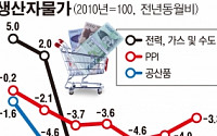 3월 생산자물가 한달만 또 하락, 도시가스요금 인하