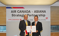 아시아나, 에어캐나다와 전략적 제휴