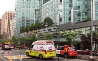 여의도 롯데캐슬 아이비 화재 발생, 화재 진압 중