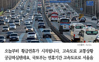 [카드뉴스] 고속도로 교통상황, 가장 막히는 날은 언제?