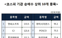 [코스피 기관 순매수 상위 10개 종목]
