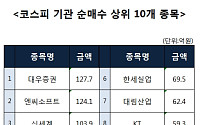 [코스피 기관 순매수 상위 10개 종목]
